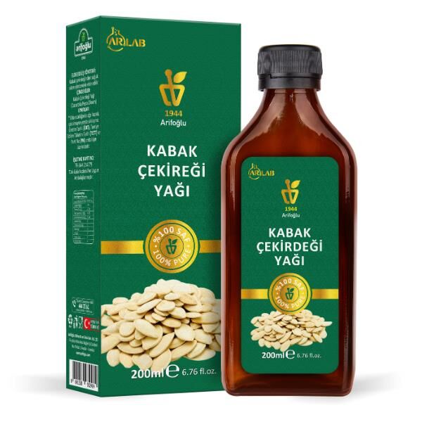 Arlab Kabak Çekirdeği Yağı 200ml %100 Saf Arifoğlu - 1